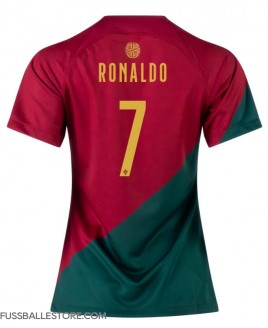 Günstige Portugal Cristiano Ronaldo #7 Heimtrikot Damen WM 2022 Kurzarm